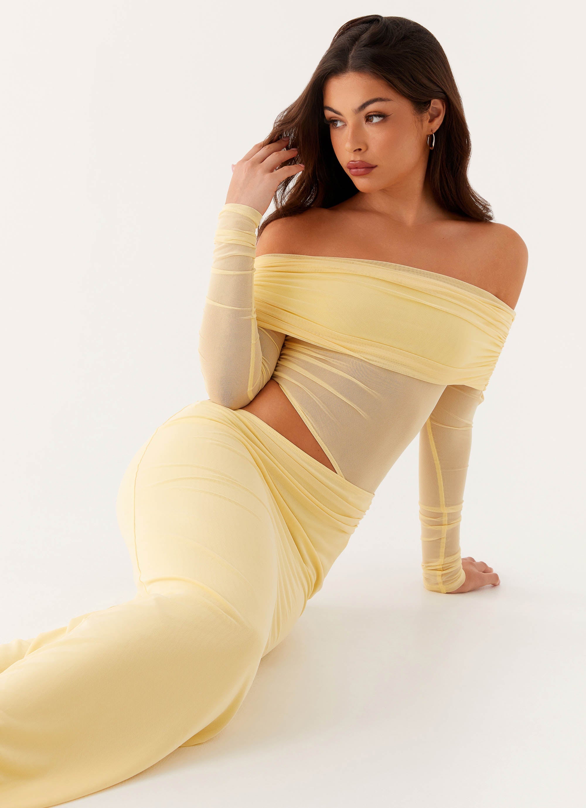 Robe longue Emery – Jaune