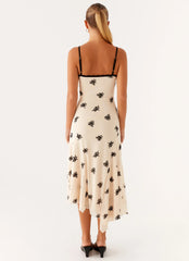 Robe midi Amelia - Nude