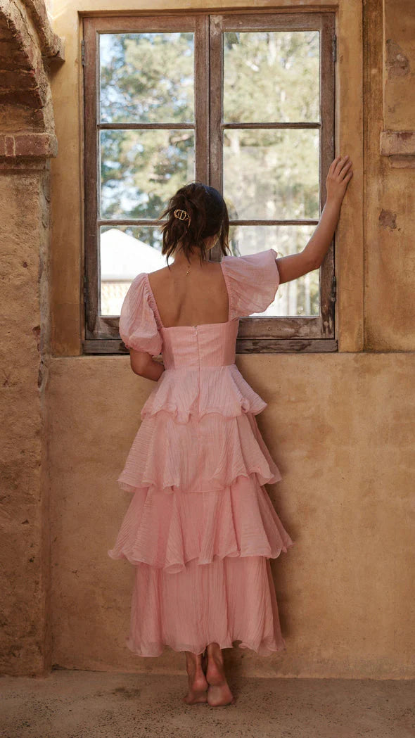 Robe longue Lanelle - Rose