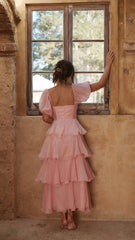 Robe longue Lanelle - Rose
