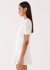 Robe courte plissée To Us - Blanc