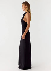 Robe longue Hidden Agenda - Noir