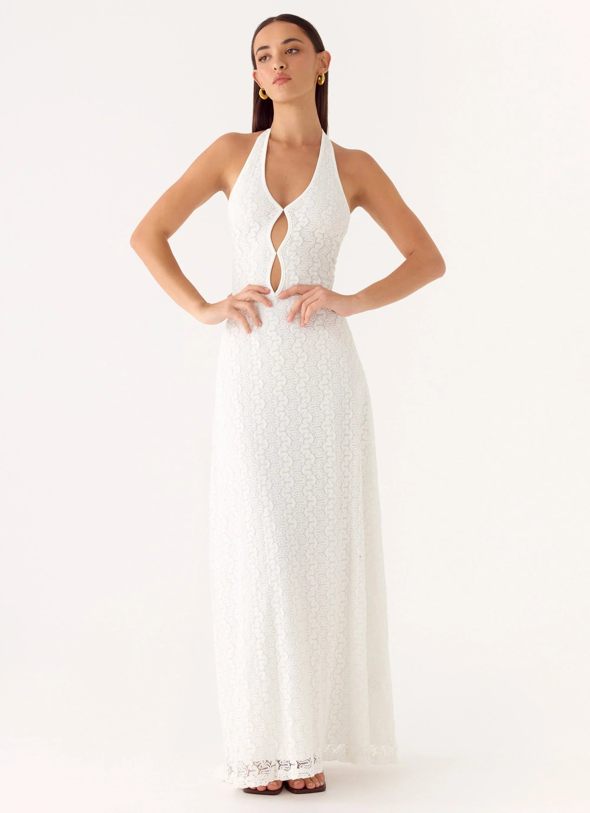 Robe longue Vanessa - Ivoire