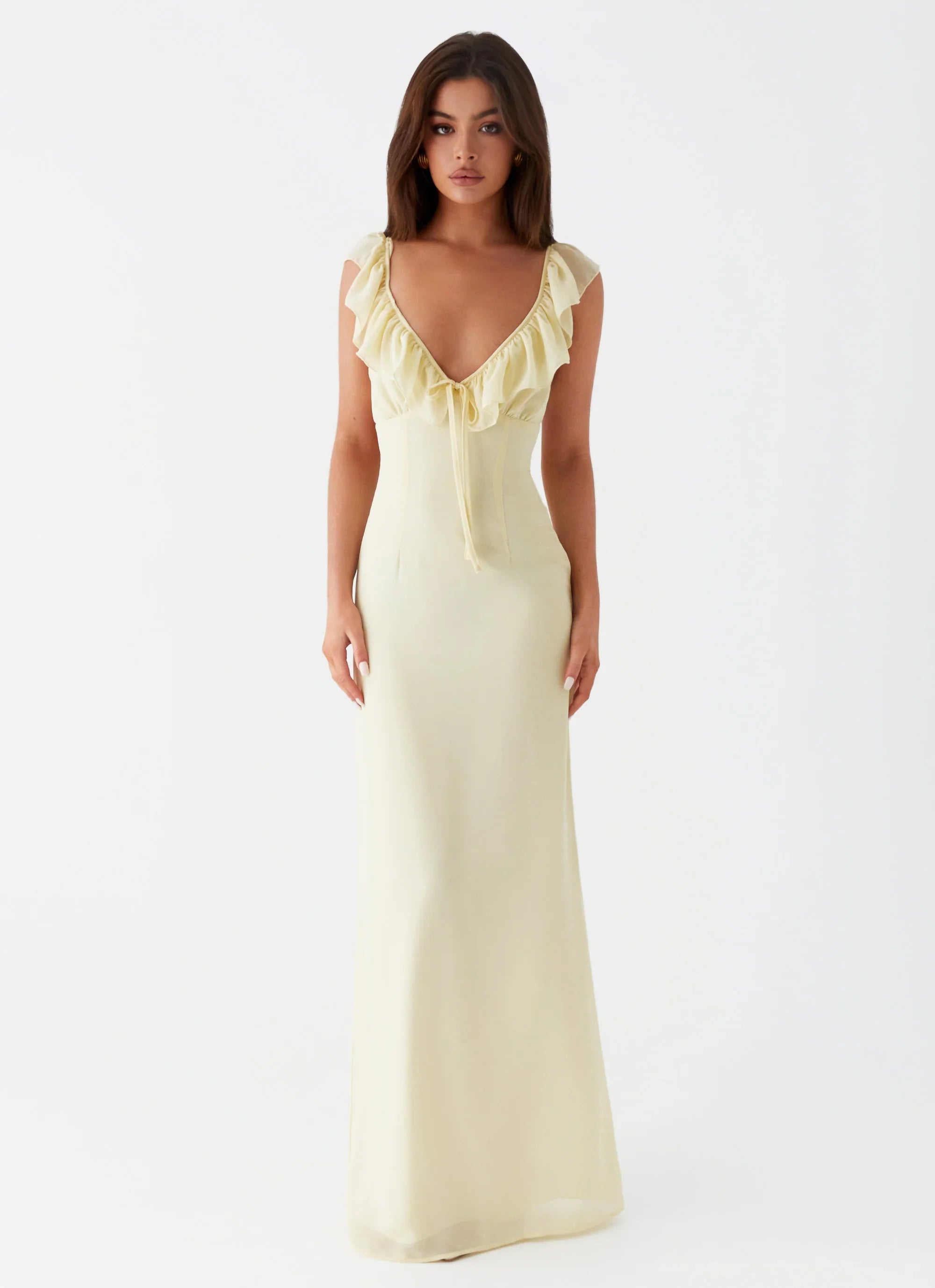 Robe longue Silvie - Jaune