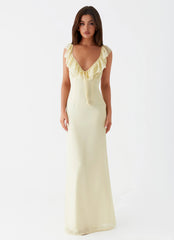 Robe longue Silvie - Jaune