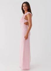 Robe longue Silvie - Rose
