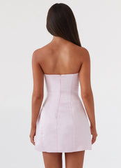 Mini-robe nœud Girl Crush - Rose