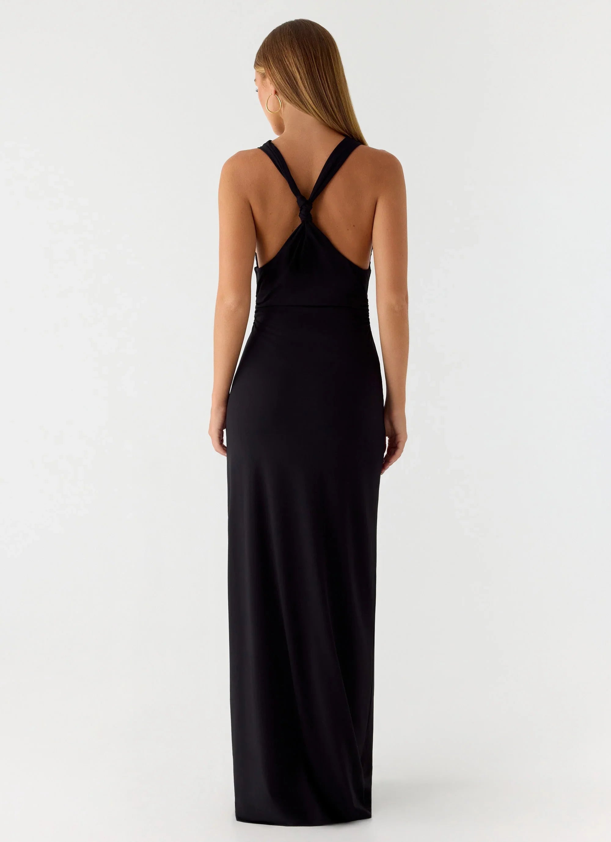 Robe longue Hidden Agenda - Noir