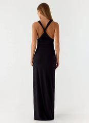Robe longue Hidden Agenda - Noir