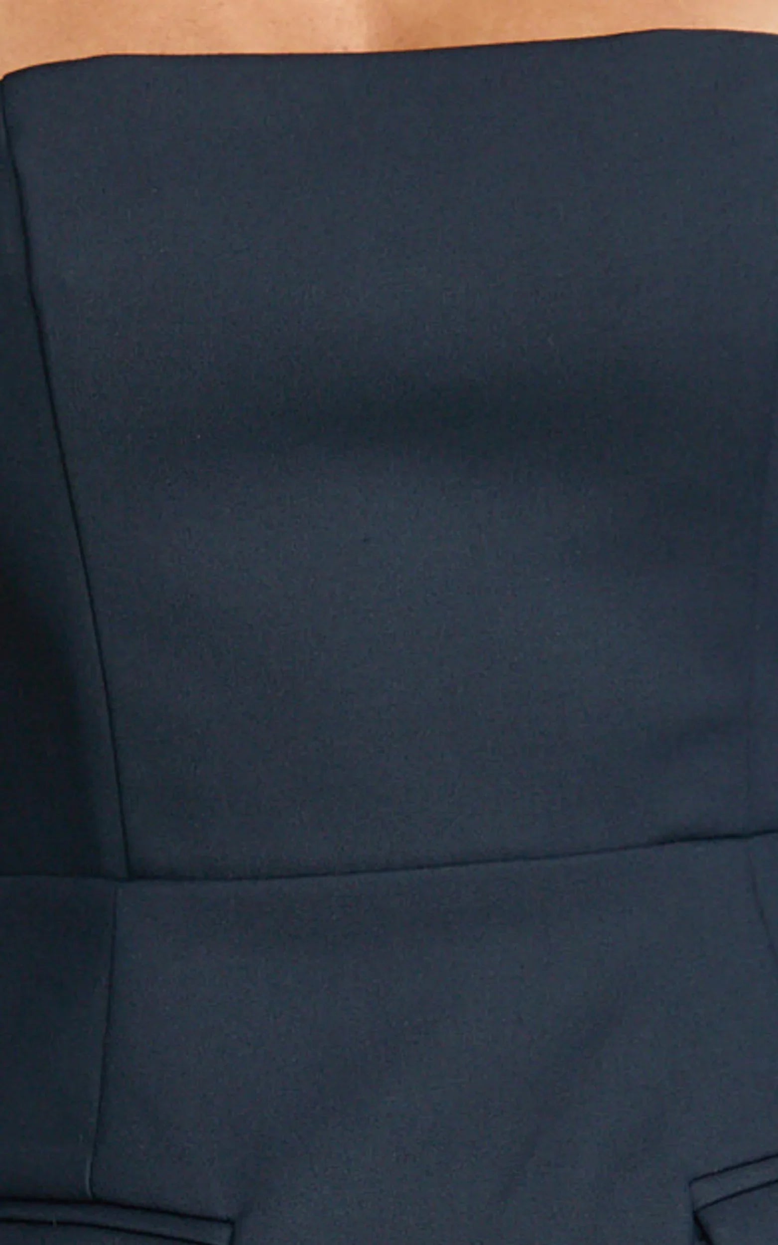 Robe Courte Garrett - Robe Évasée Col Carré Bleu Marine