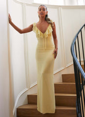 Robe longue Silvie - Jaune