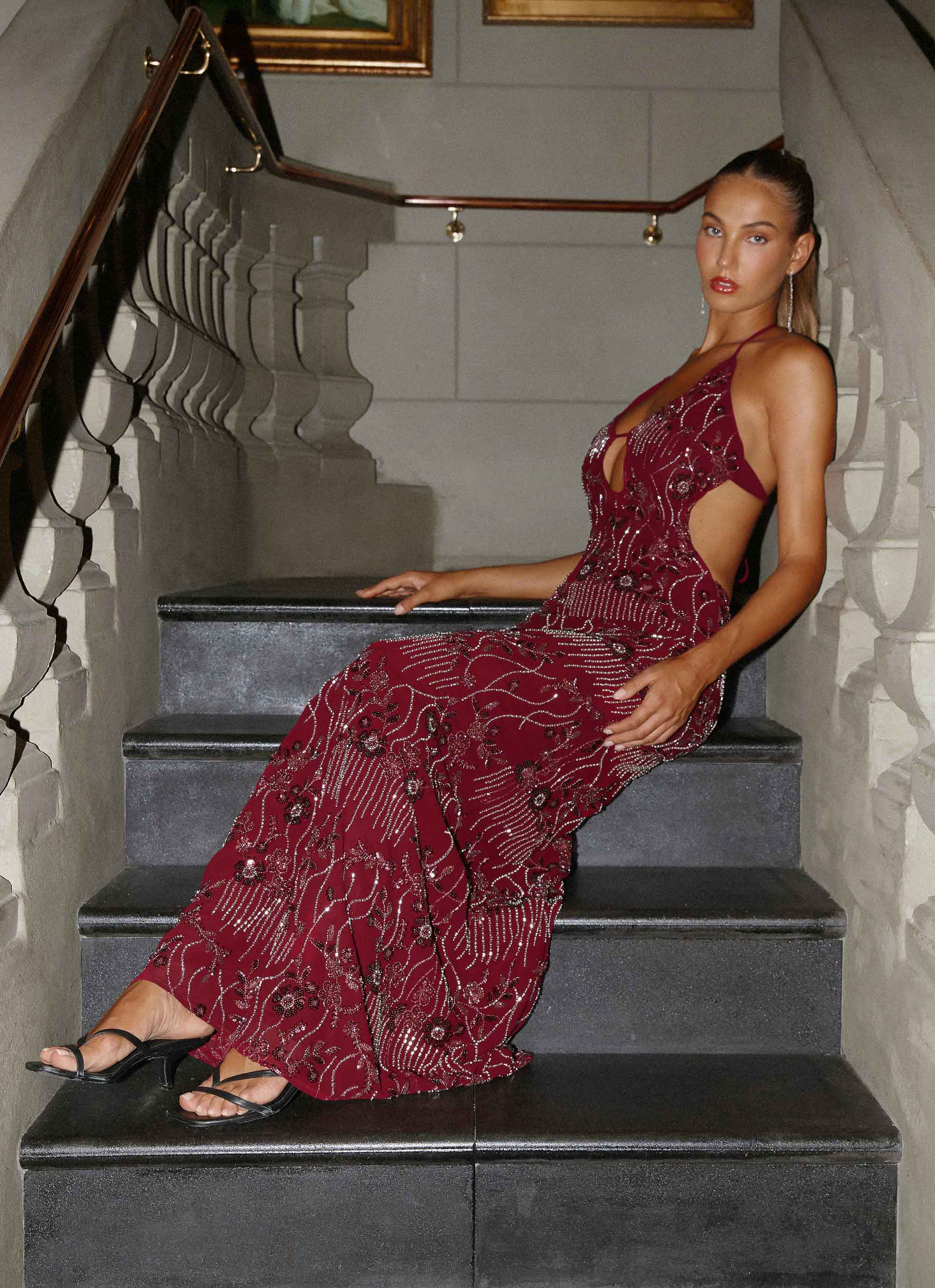 Robe longue All For Love - Bourgogne