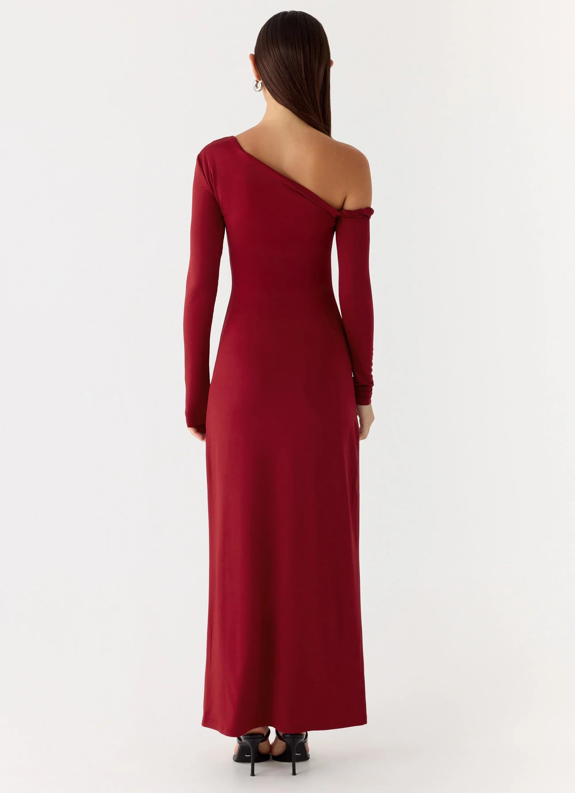 Robe longue Jordana Twist - Merlot