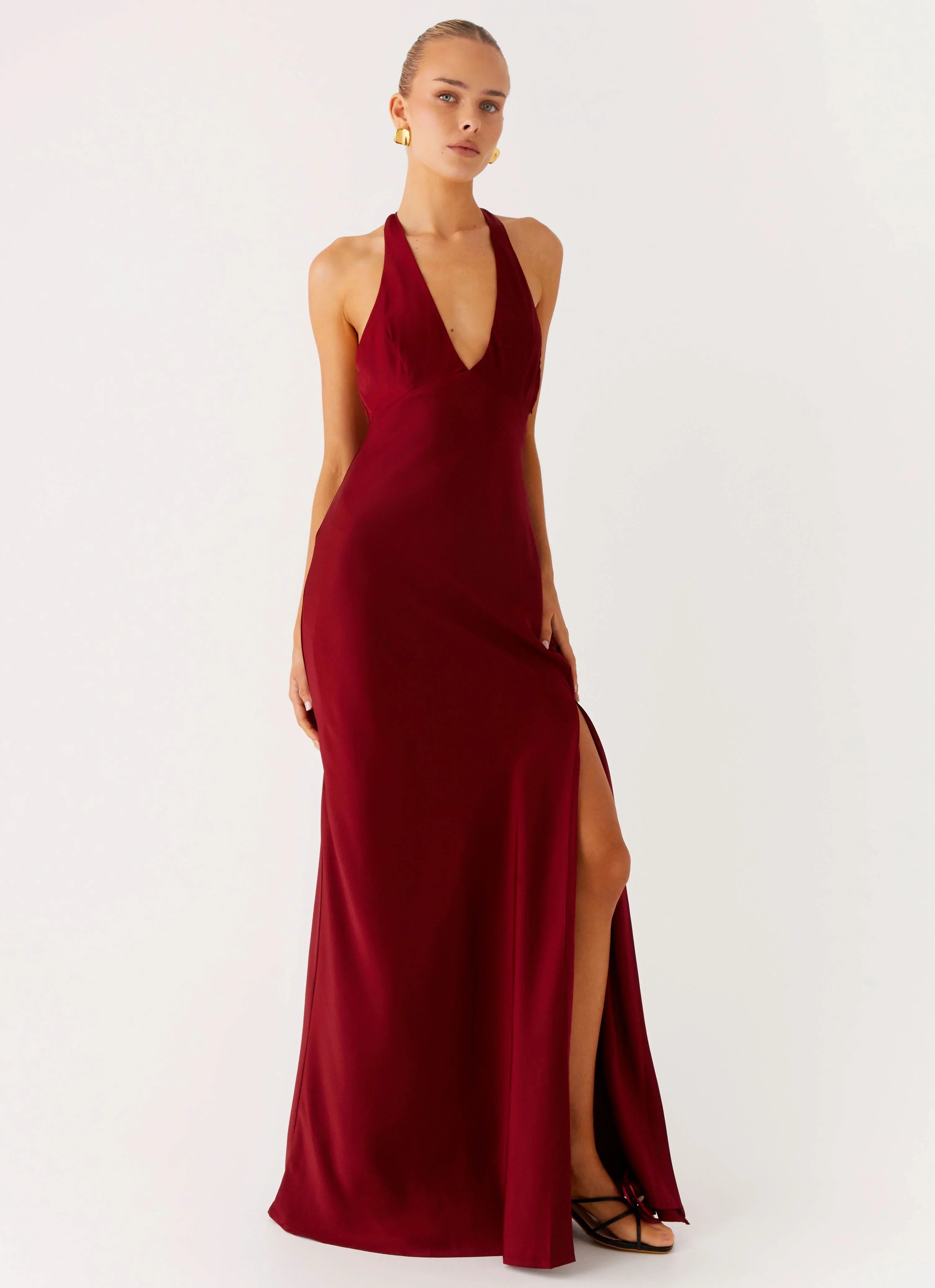 Robe longue Angie - Bourgogne