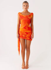 Mini-robe Good Fortune – Orange serein