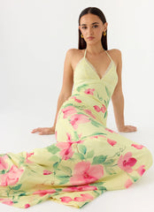 Robe longue dos nu Takedown - Lemon Soleil