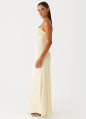Robe longue Miss Bloom - Citron