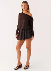 Mini robe Zinnia - Chocolat