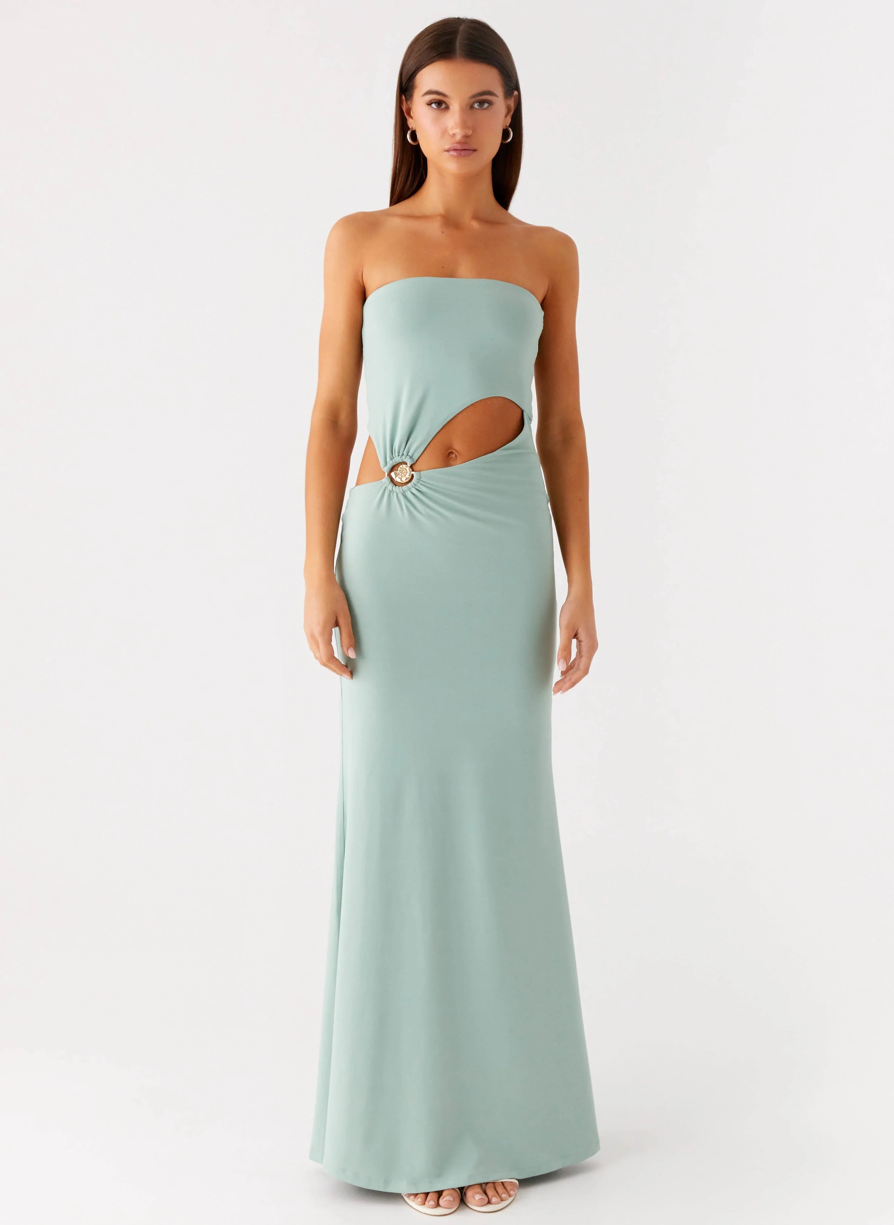 Robe longue Laurella - Sauge