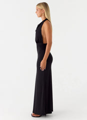 Robe longue Crazy Over Me - Noir
