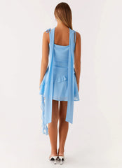 Robe courte Carina - Bleu