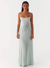 Robe longue Gabriana - Sauge