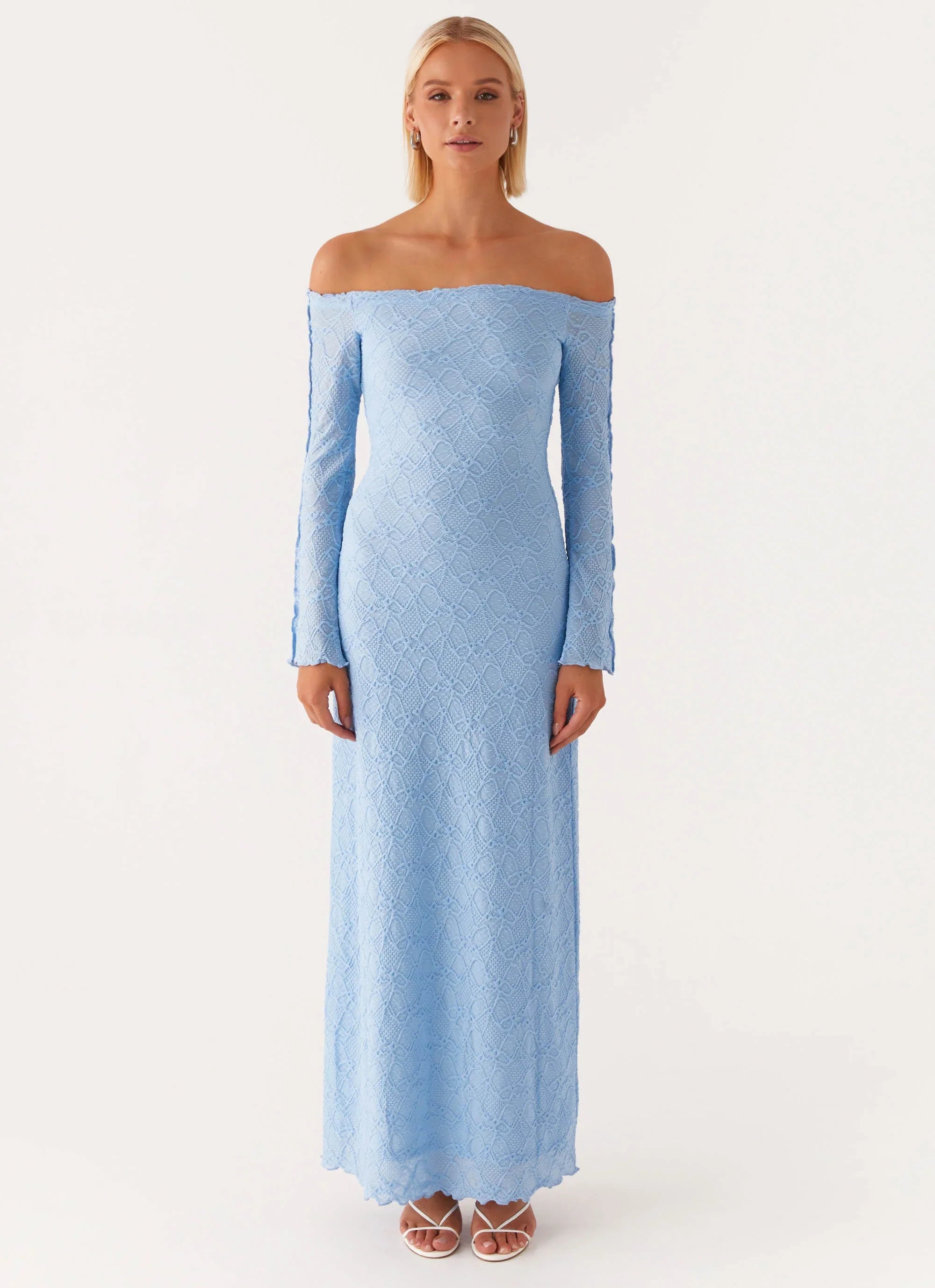 Robe longue Elouera - Bleu ciel