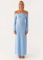 Robe longue Elouera - Bleu ciel
