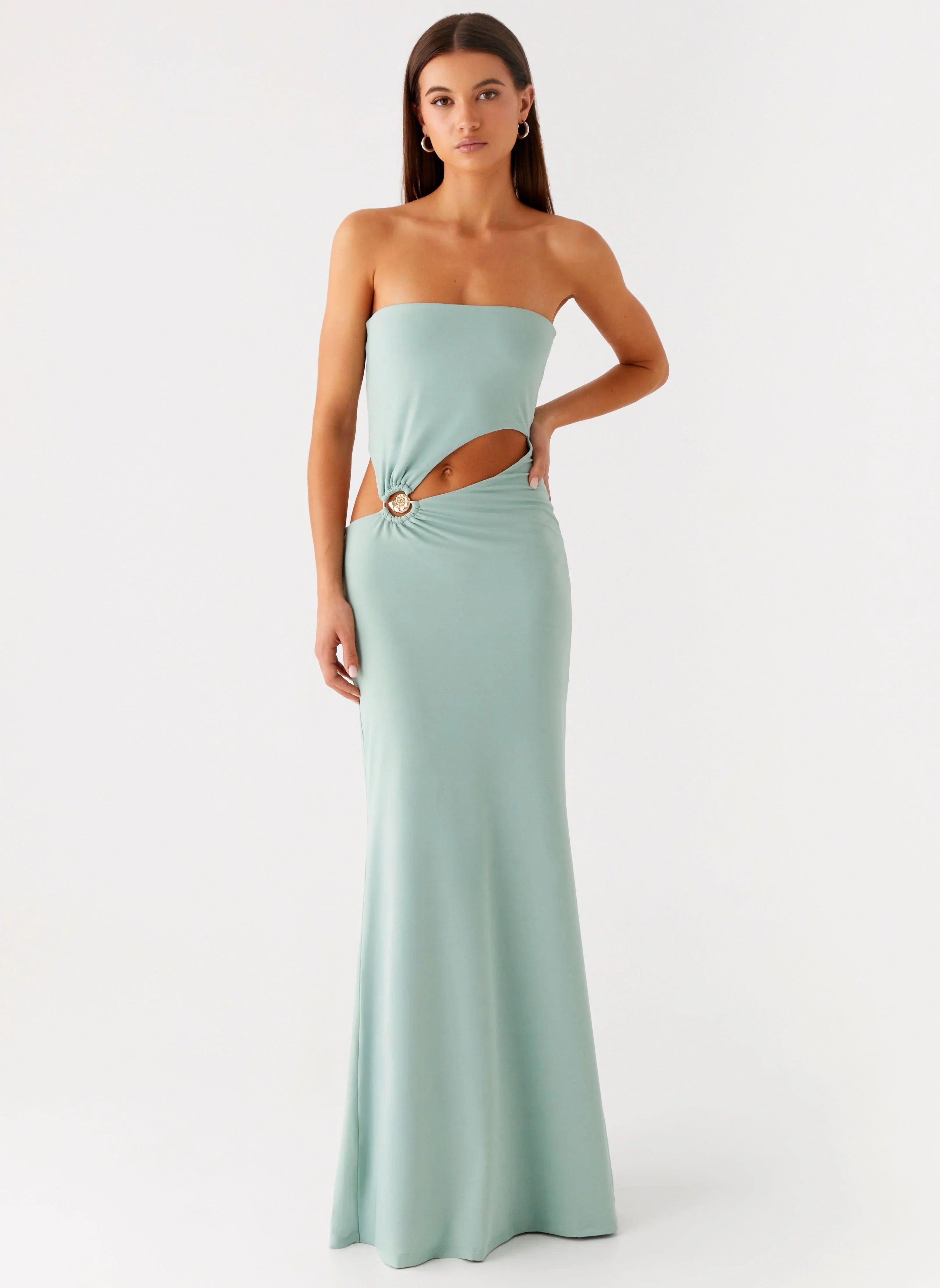 Robe longue Laurella - Sauge