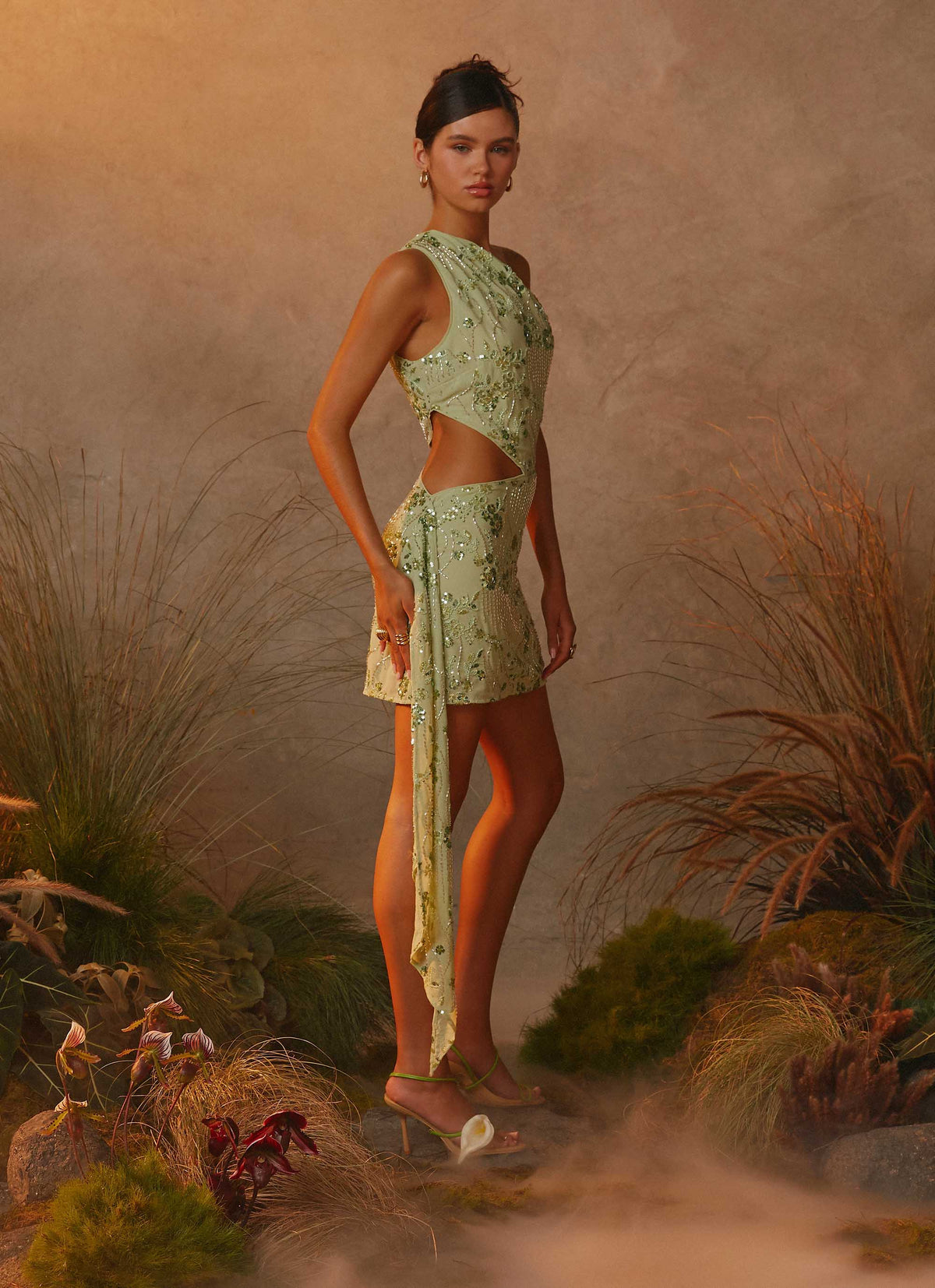 Mini-robe perlée Juelz - Citron vert