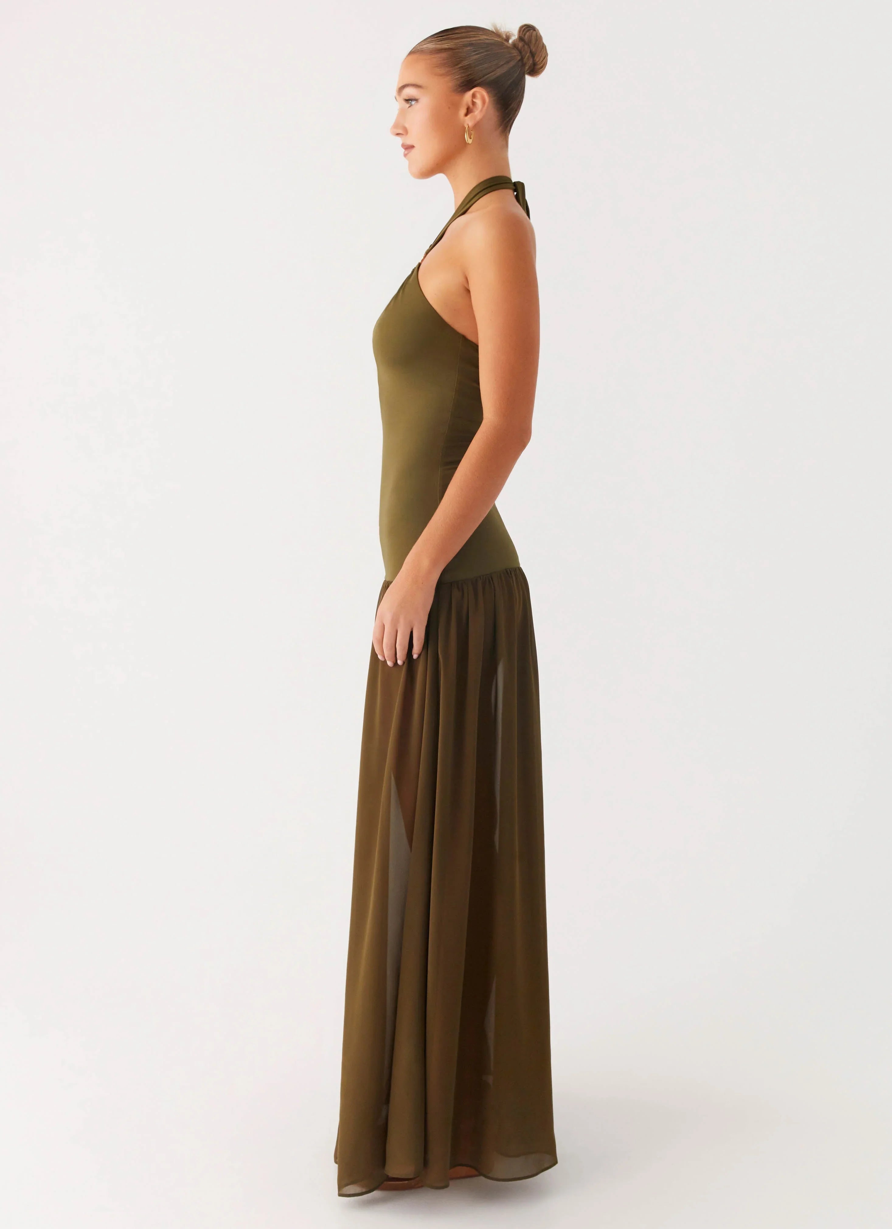 Robe longue Cypress Kiss - Kaki
