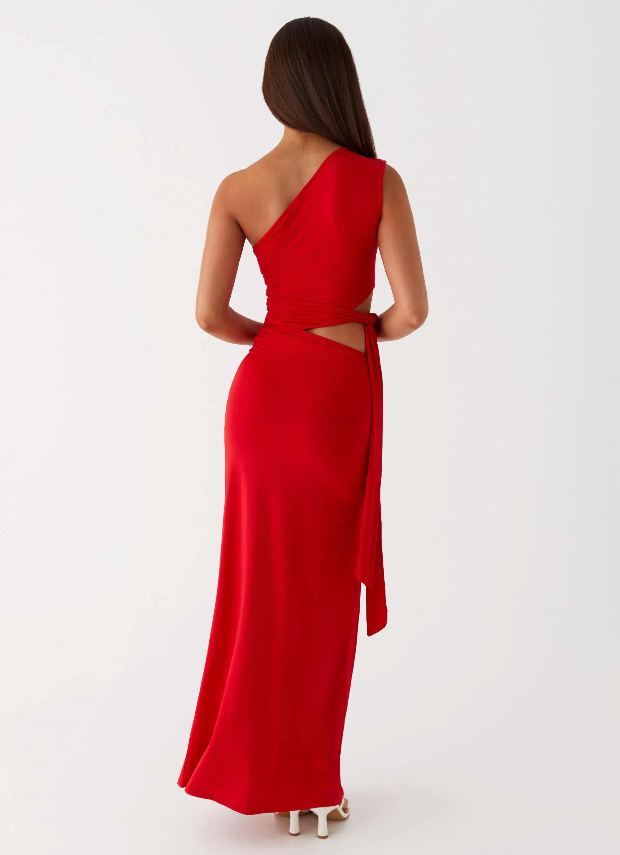 Robe longue Love Me Tie - Rouge