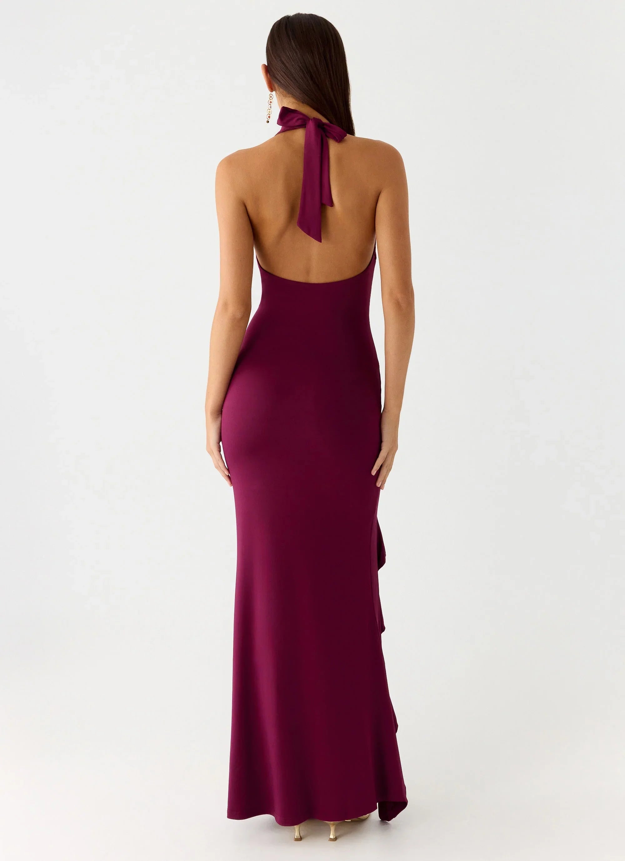 Robe longue Charmed By You - Prune