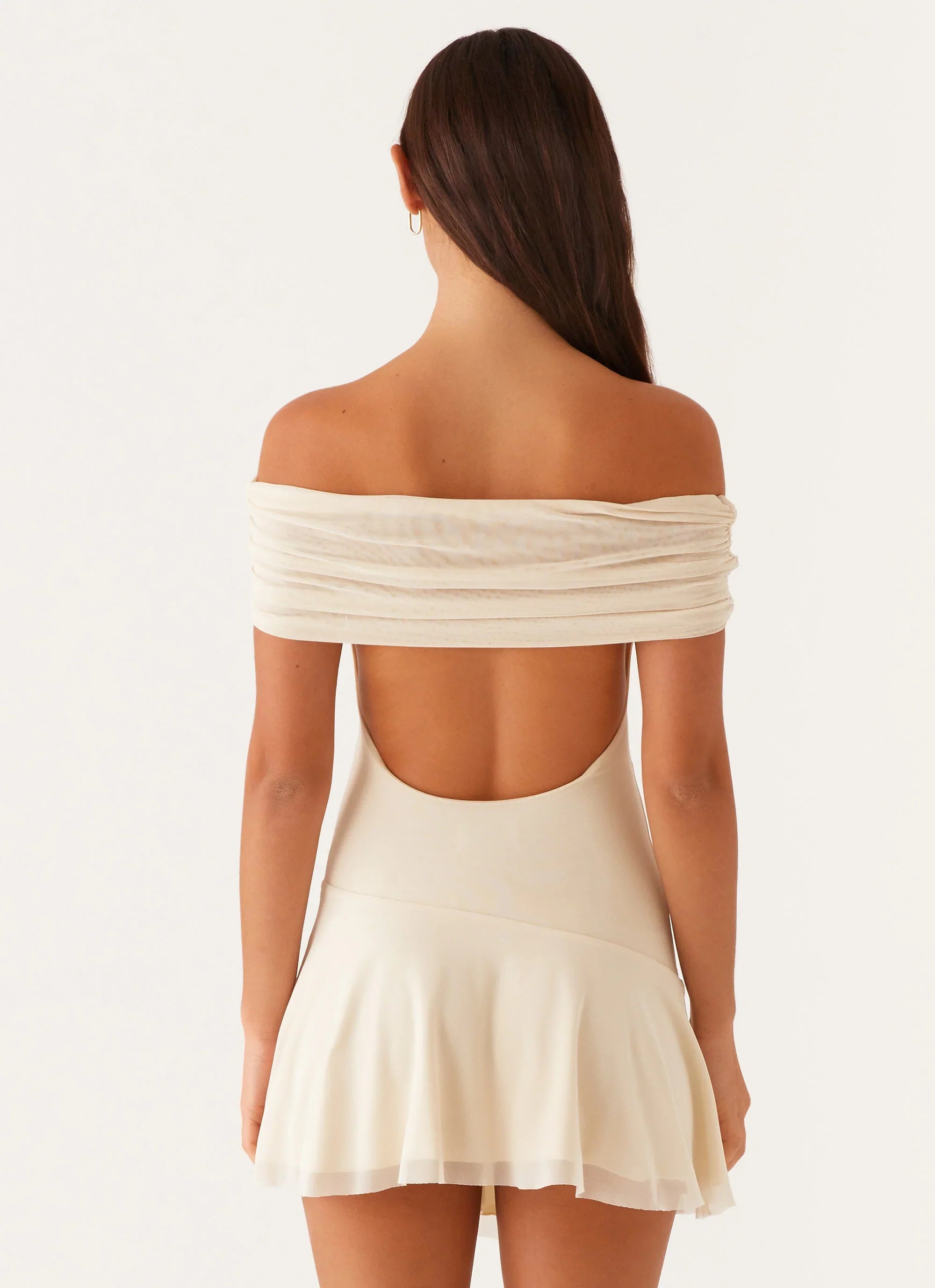 Robe courte sans manches Finola - Jaune pastel