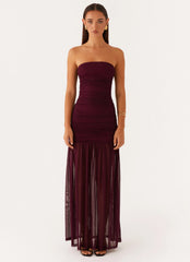 Robe longue Savaya - Mûre