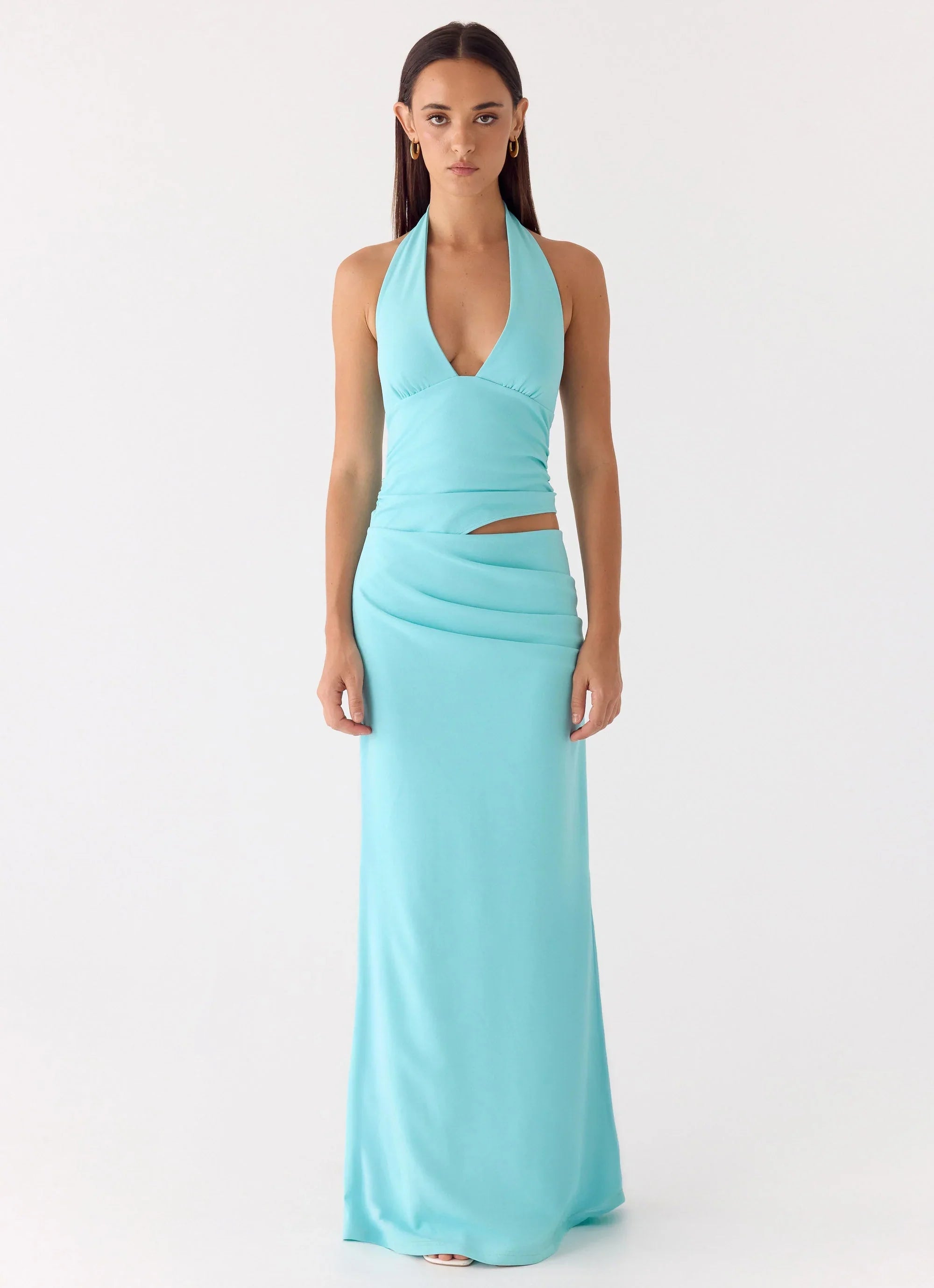 Robe longue Almost Love - Aqua