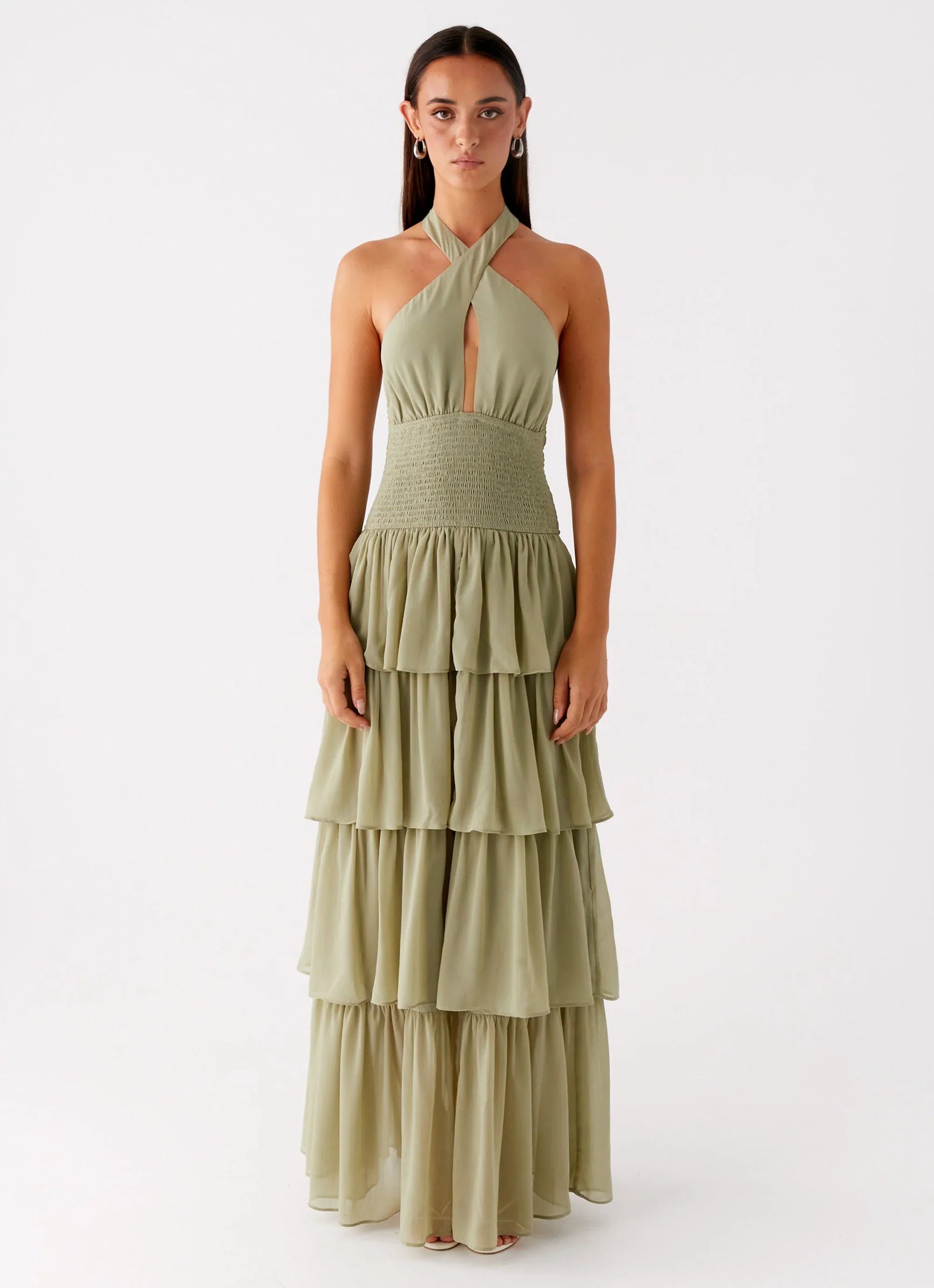 Robe longue Salma – Sauge