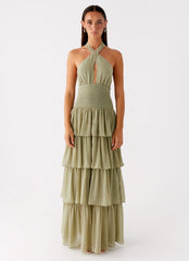 Robe longue Salma – Sauge