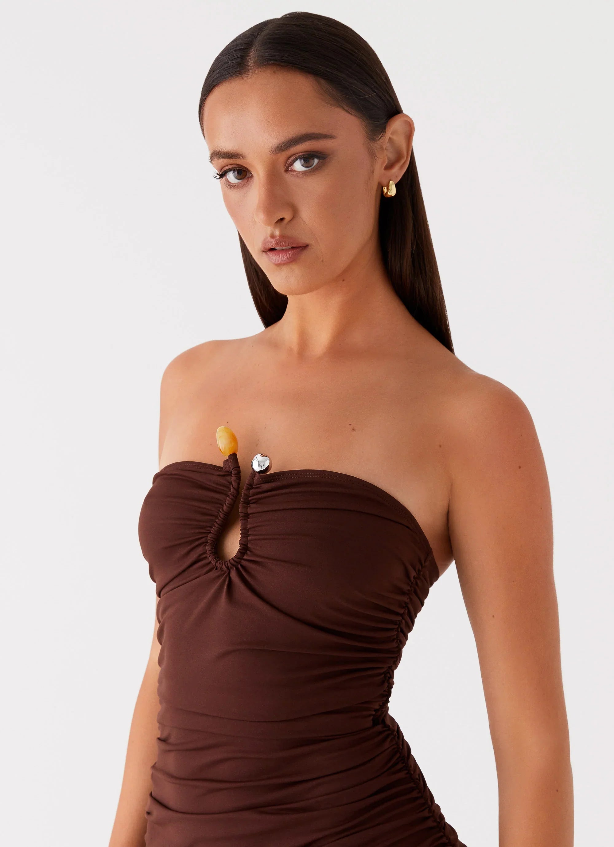 Robe longue Rudy – Marron