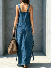 Women's Retro Fashion Art Casual Stylish Comfortable Denim Long Dress