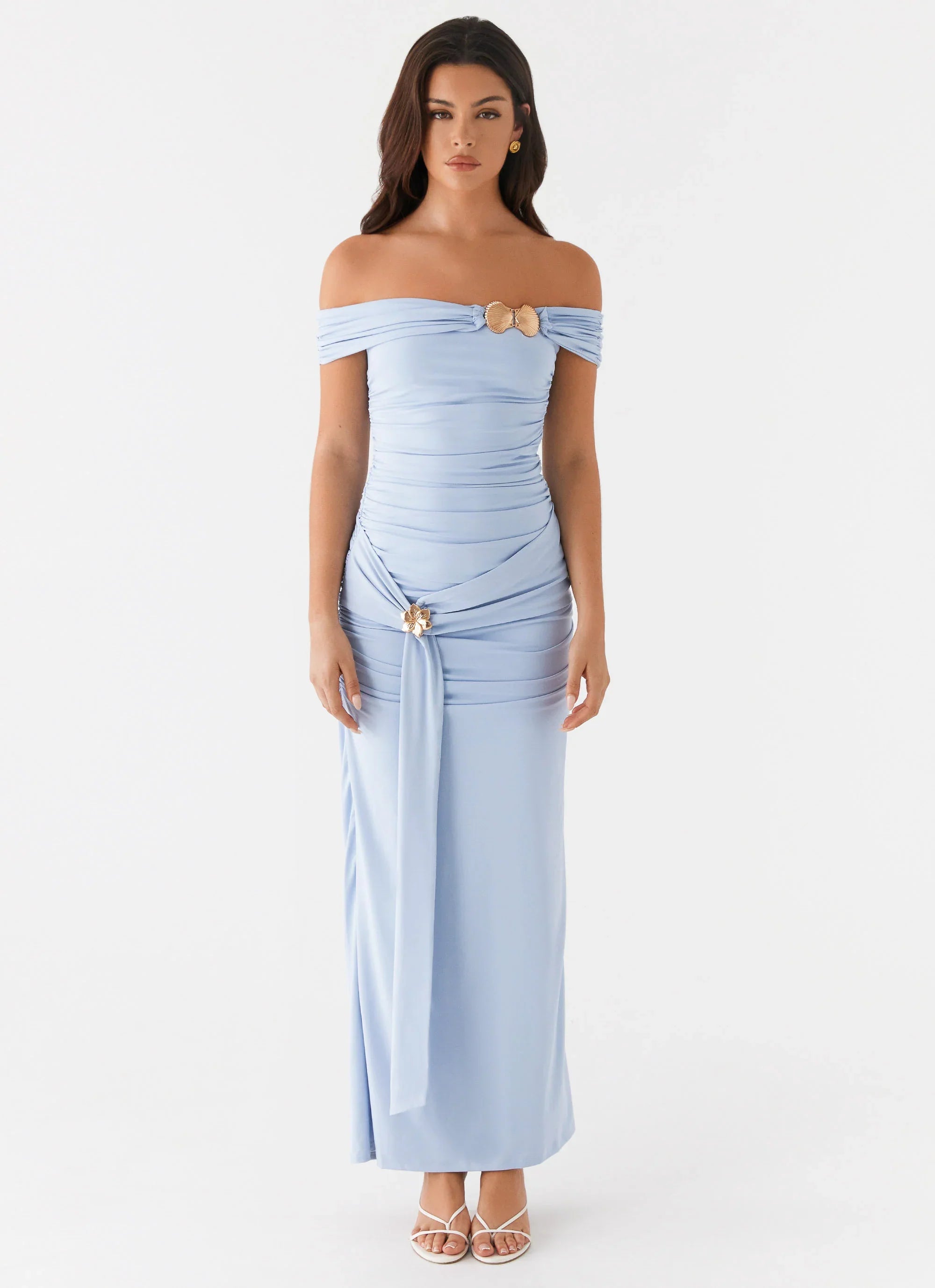 Robe longue Majorly - Bleu