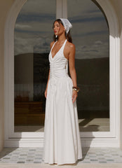 Robe longue Narnie - Ivoire
