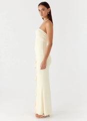 Robe longue Right Hand Girl - Jaune citron