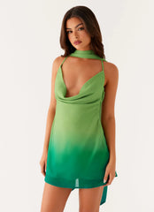 Mini-robe Parma - Vert ombré