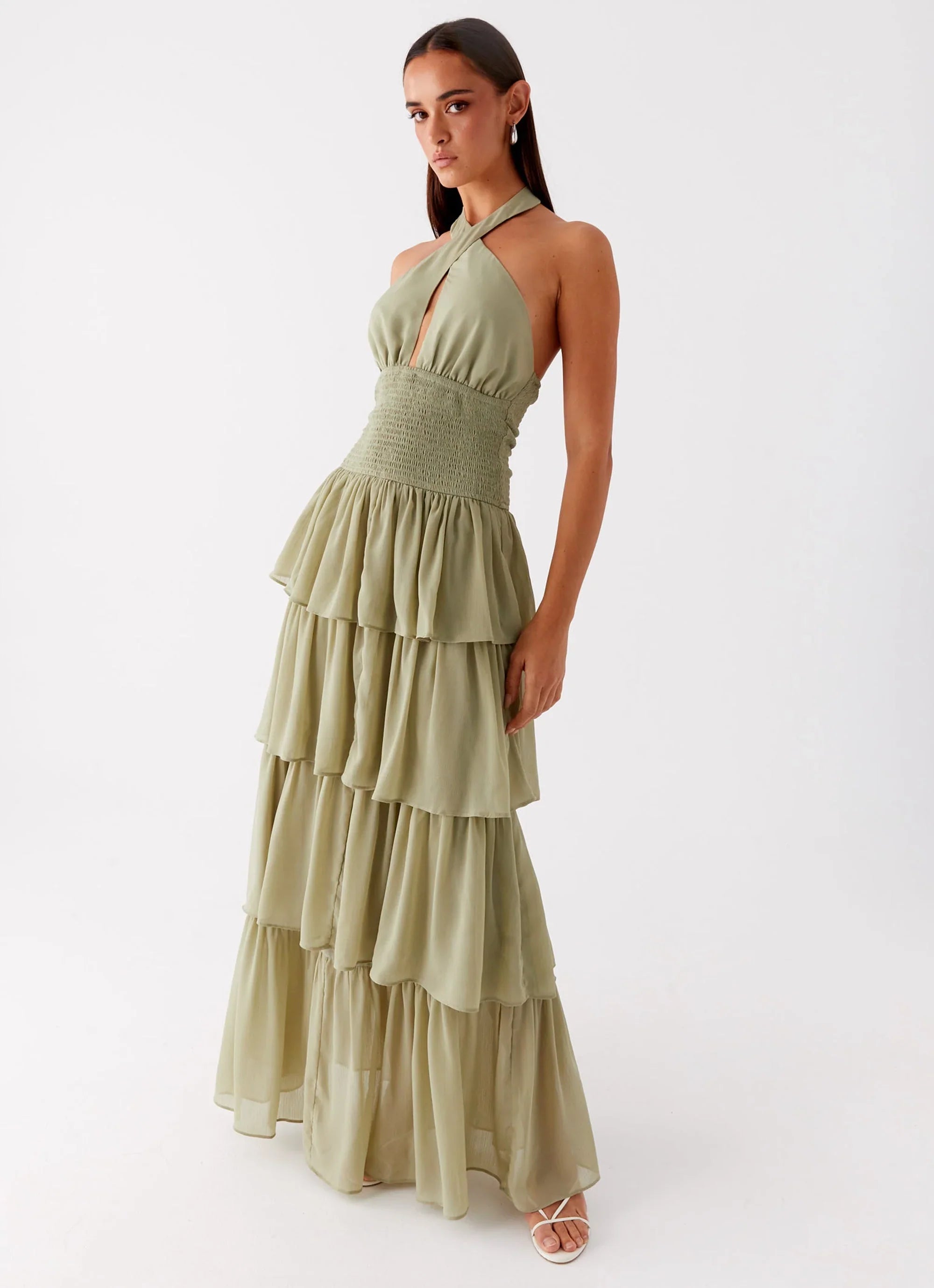 Robe longue Salma – Sauge