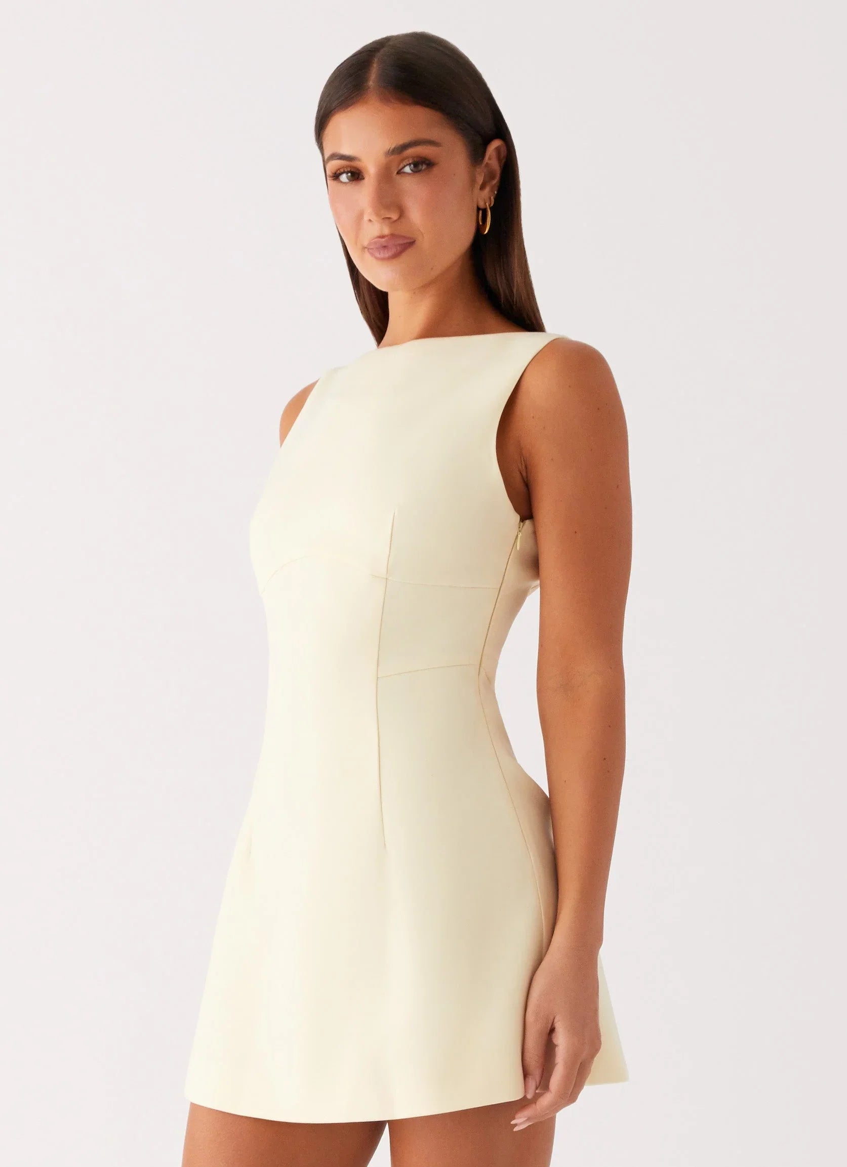 Mini-robe Lulita - Jaune crème au beurre