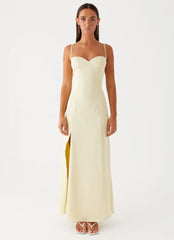Robe longue Miss Bloom - Citron