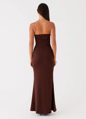 Robe longue Rudy – Marron