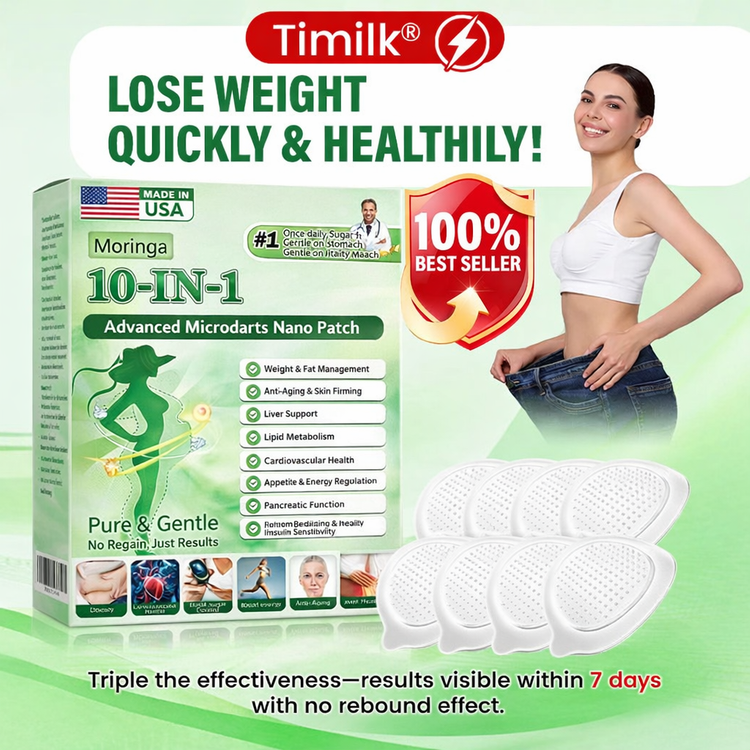 Timilk® Moringa · Berberine × NAD+ 10-in-1 Advanced Nano Microneedle Patch