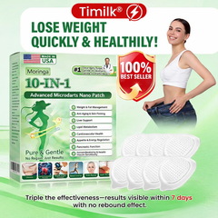 Timilk® Moringa · Berberine × NAD+ 10-in-1 Advanced Nano Microneedle Patch